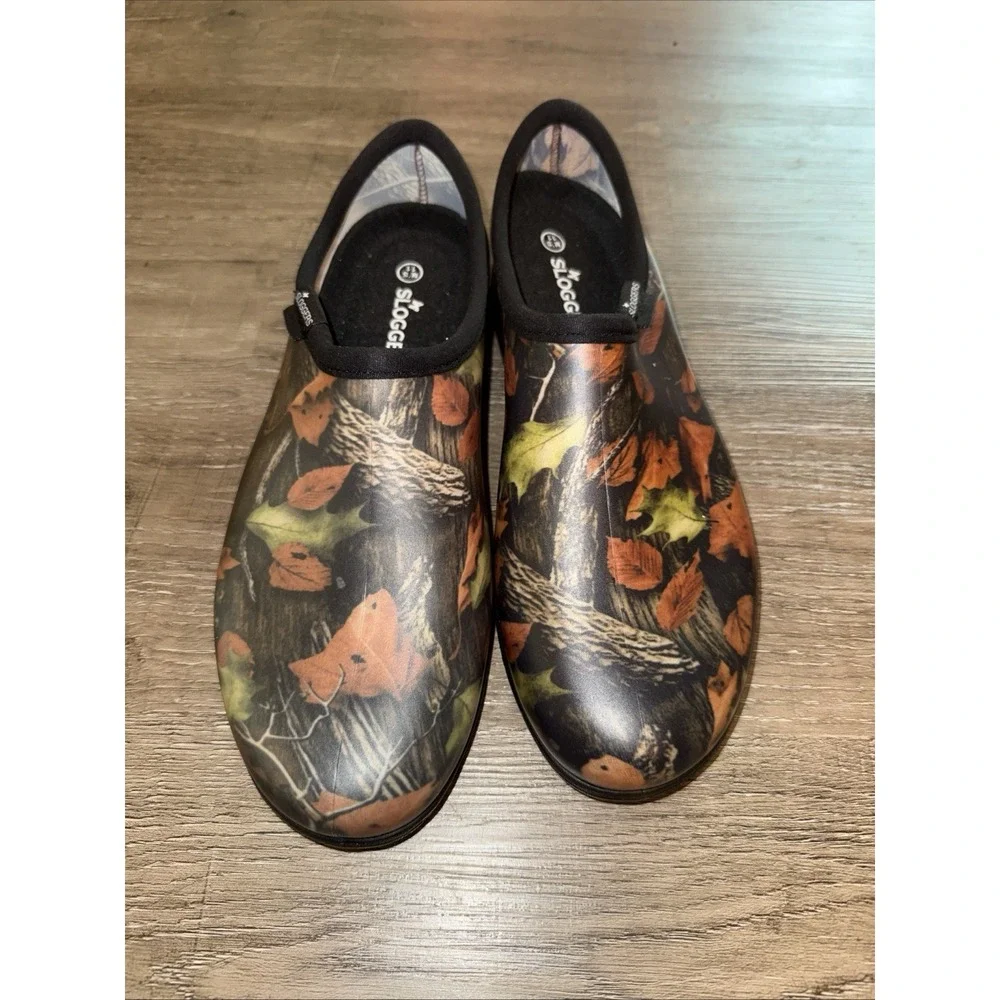 Sloggers Shoes Men Sz 11 Rain Garden Leaf Camo Excellent Condition